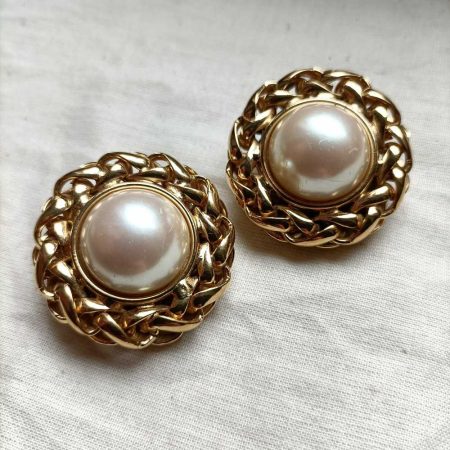 orecchini di perle vintage