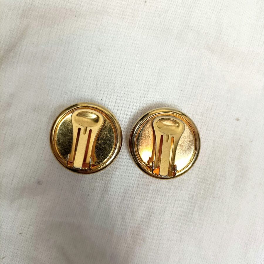 vintage yellow earrings 80s