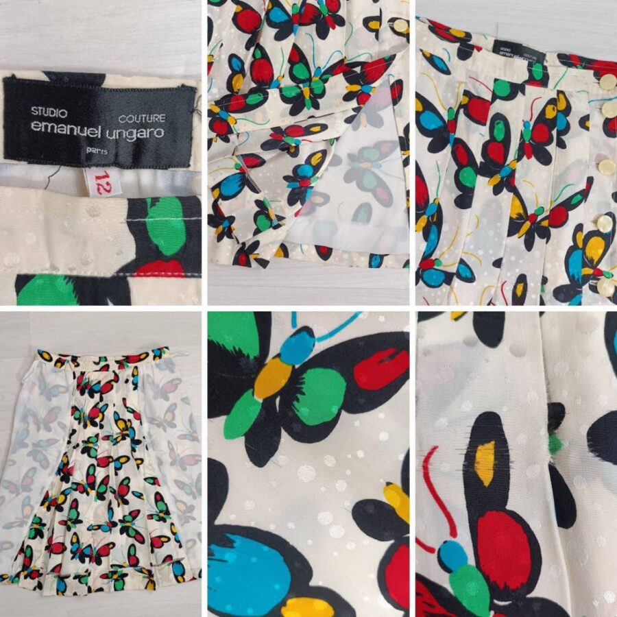 ungaro couture vintage skirt