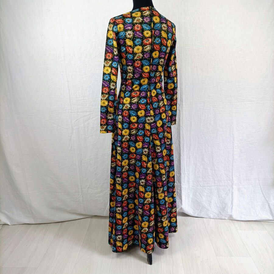 vintage flower dress 70s