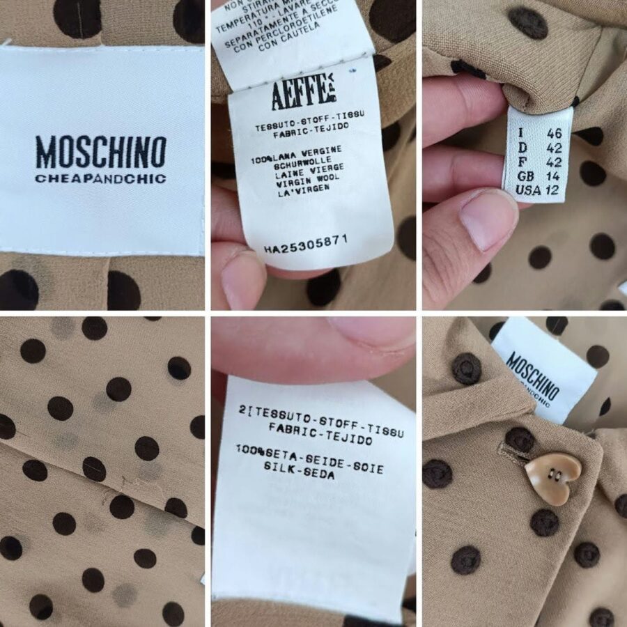 moschino vintage jacket