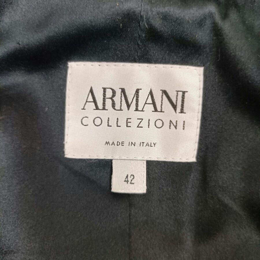 Blazer nero Armani Collezioni in cachemire