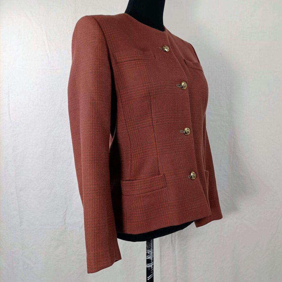 brick red jacket vintage 70s