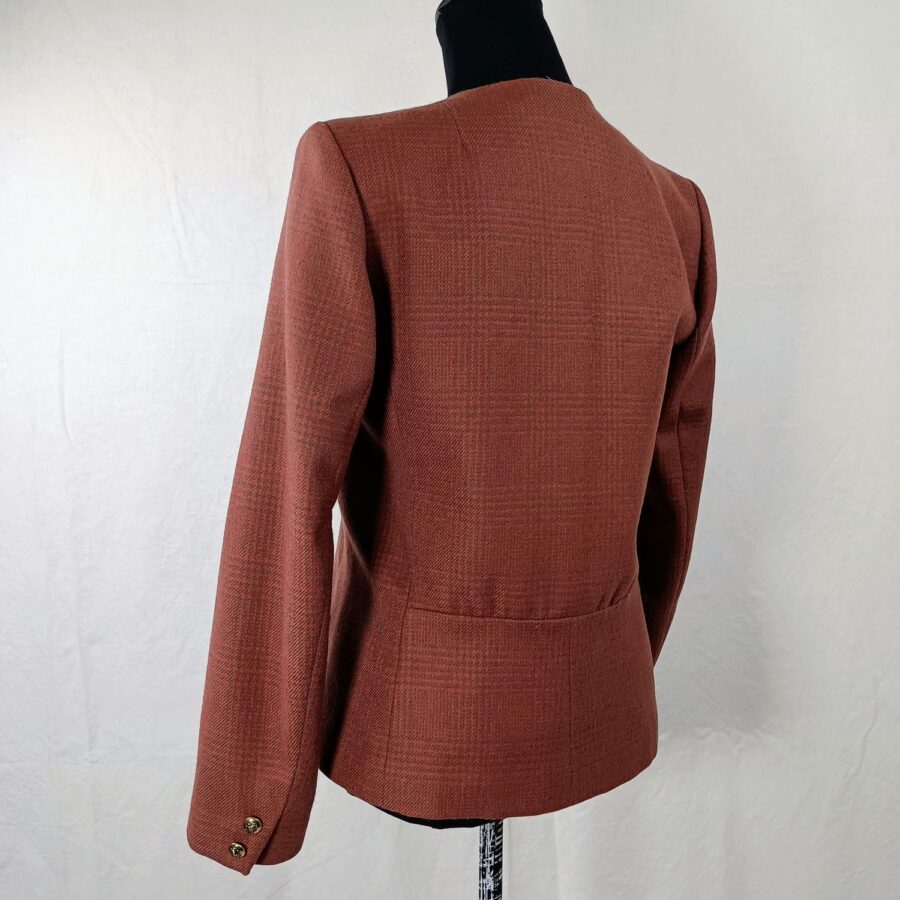 blazer rosso mattone vintage