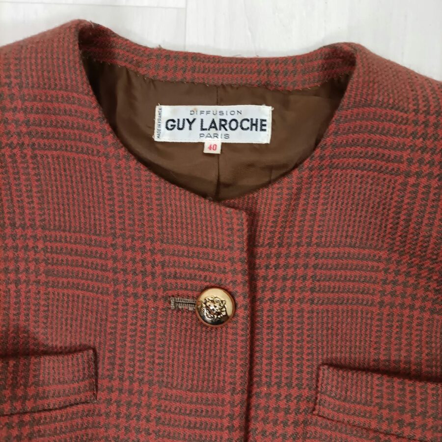 Giacca in lana rosso mattone Guy Laroche