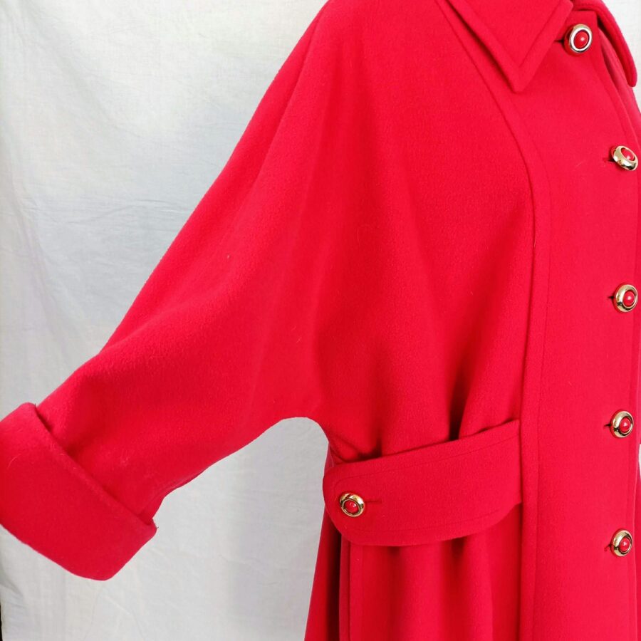 cappotto rosso vintage anni 80