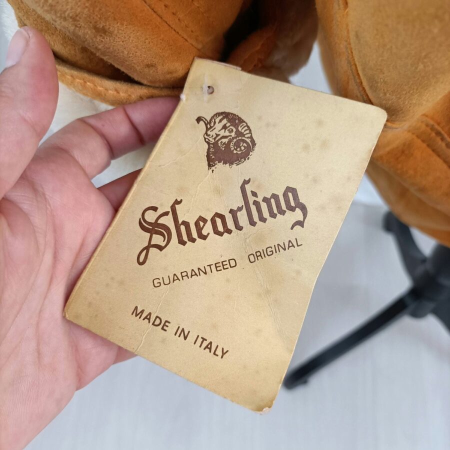 Shearling coat vintage 80s