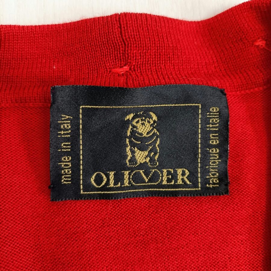 Set coordinato donna rosso in lana Oliver by Valentino Garavani