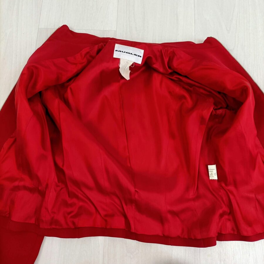 giacca rossa Thierry Mugler