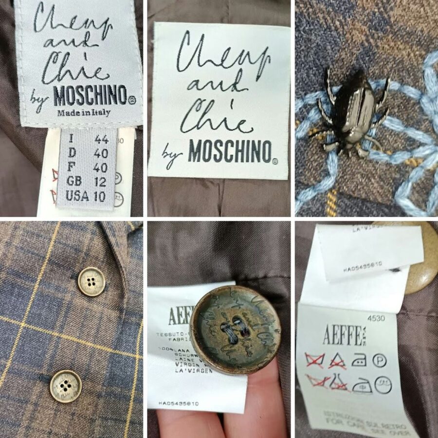 moschino vintage label