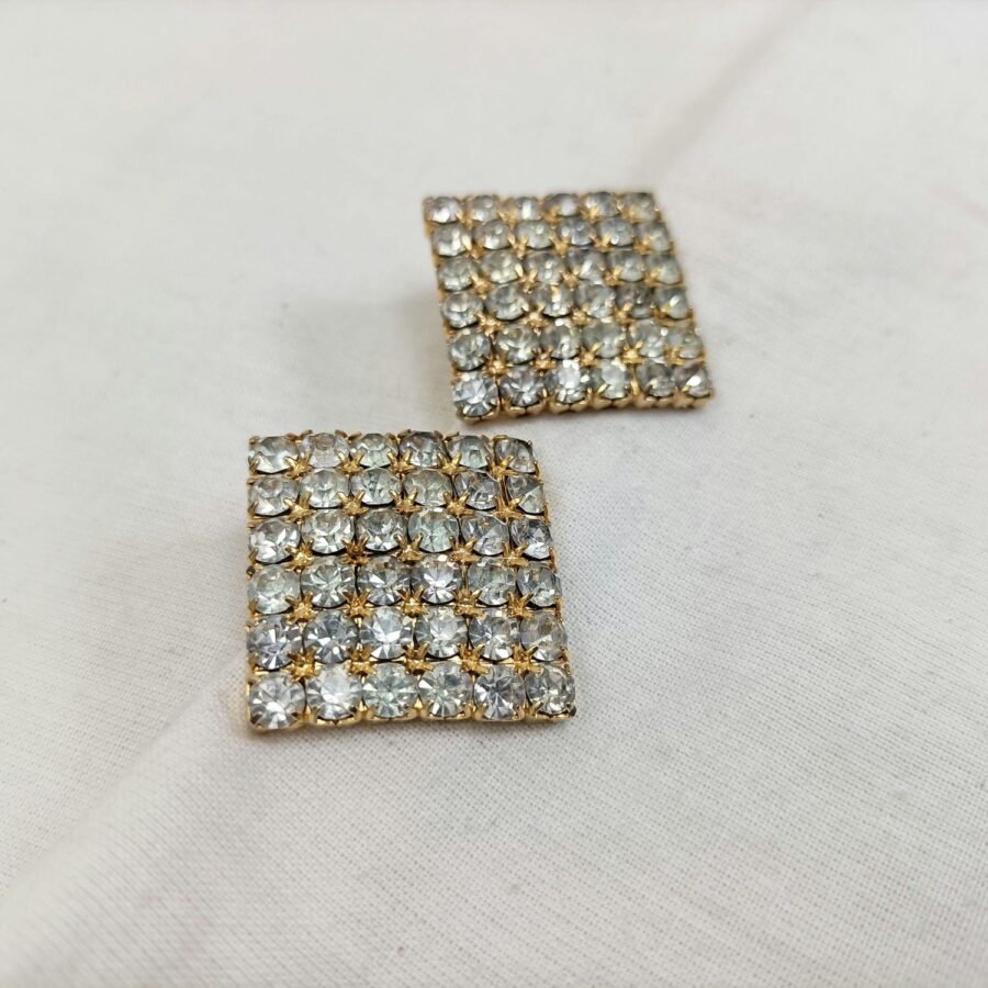 vintage square earrings