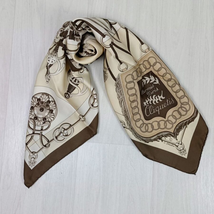 hermes vintage silk scarf