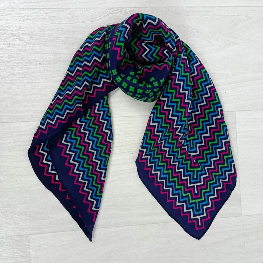 optical vintage scarf