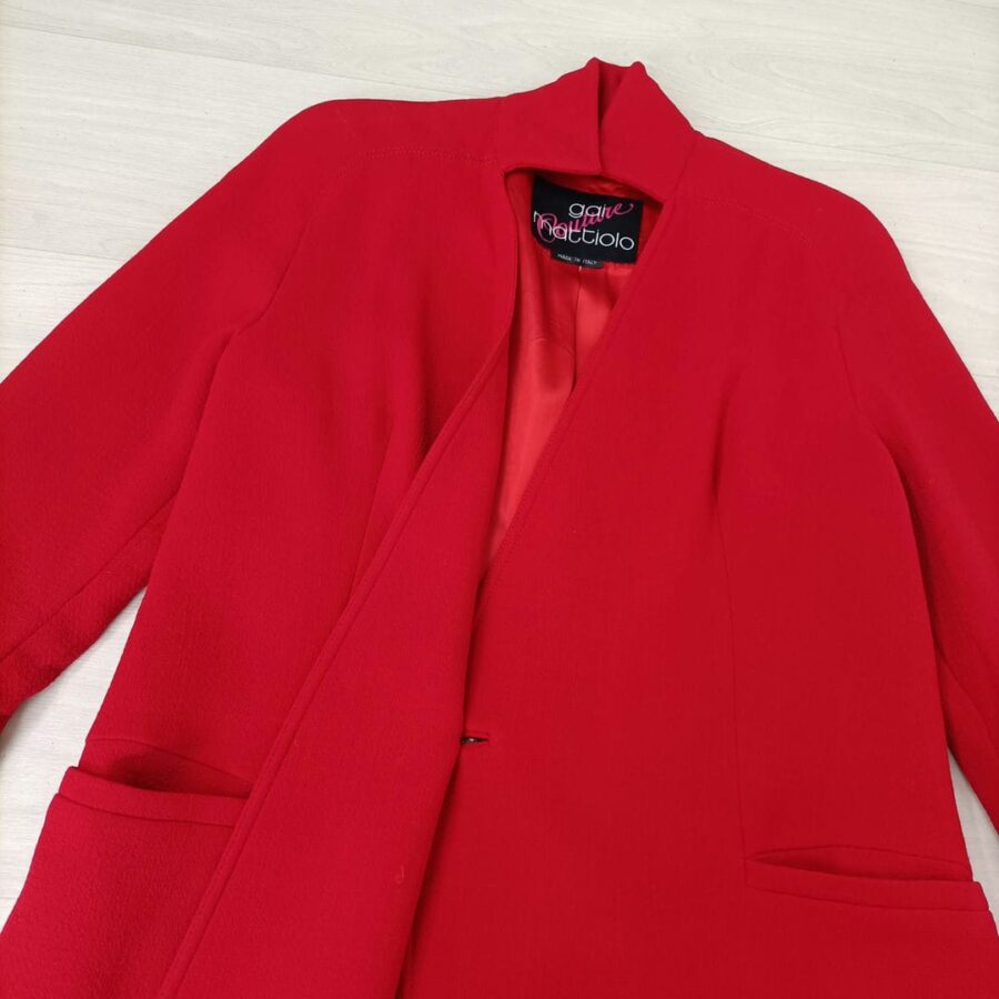 vintage red coat