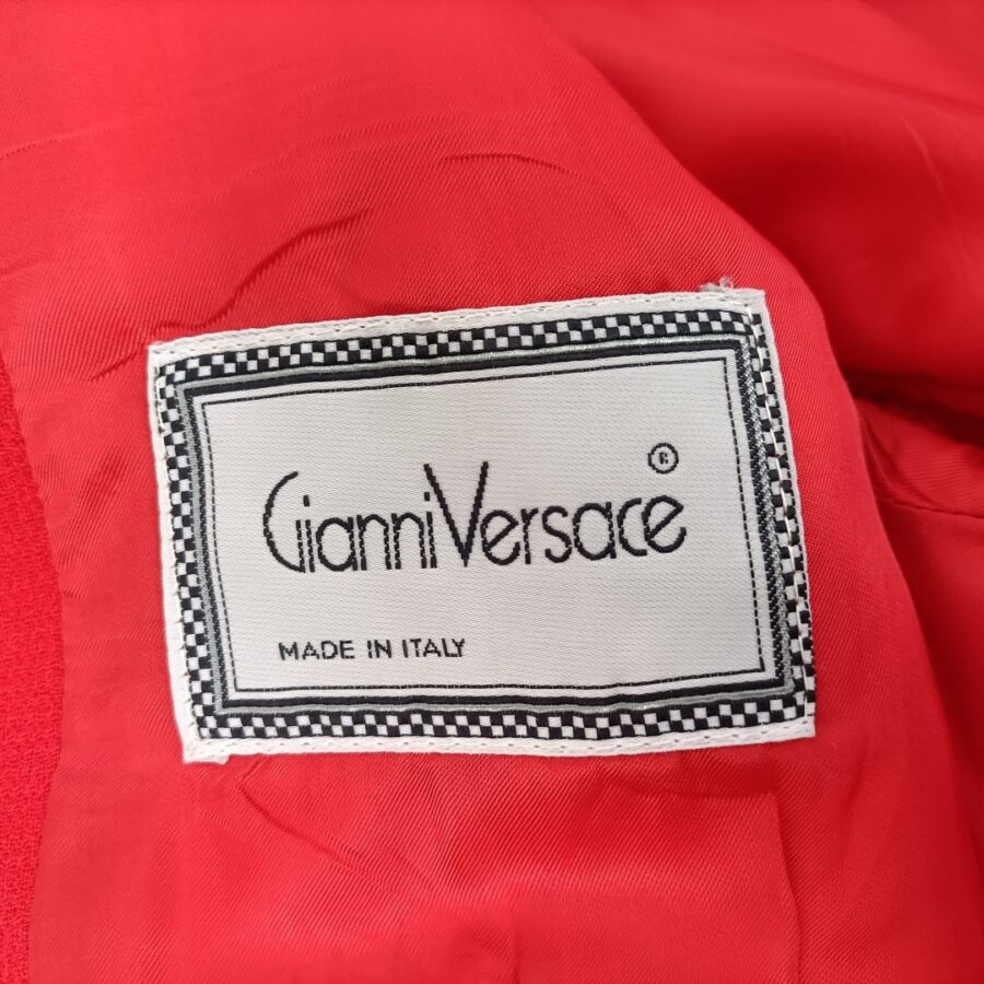 Giacca Gianni Versace rossa doppiopetto