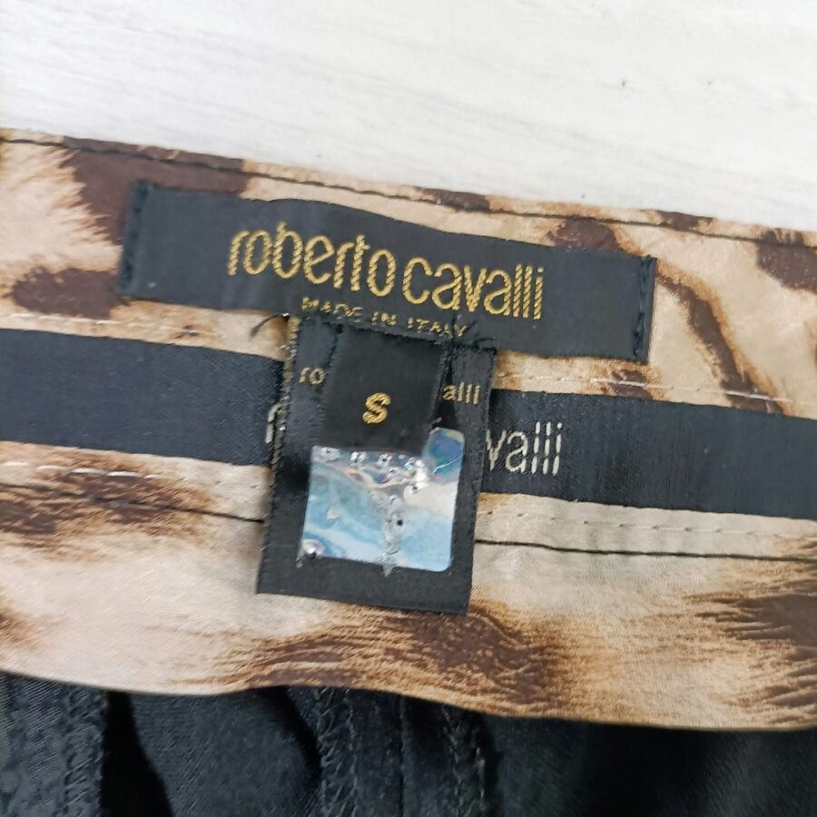 Pantaloni y2k neri Roberto Cavalli