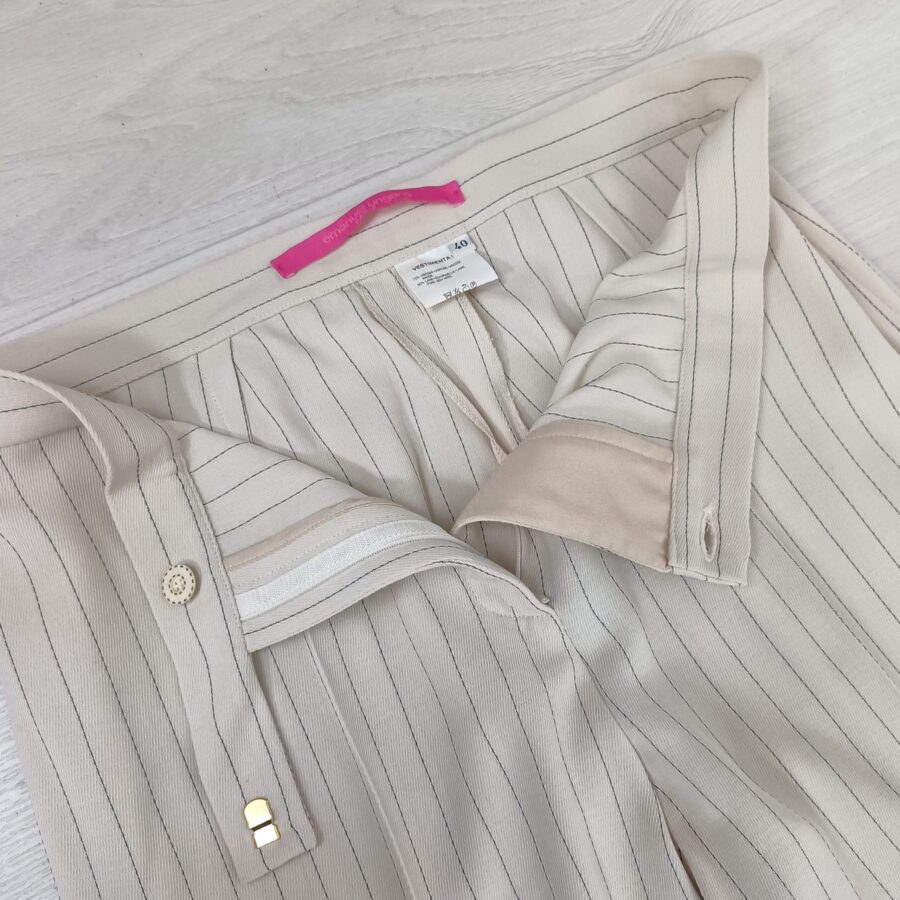 Ungaro vintage pantaloni gessato bianco