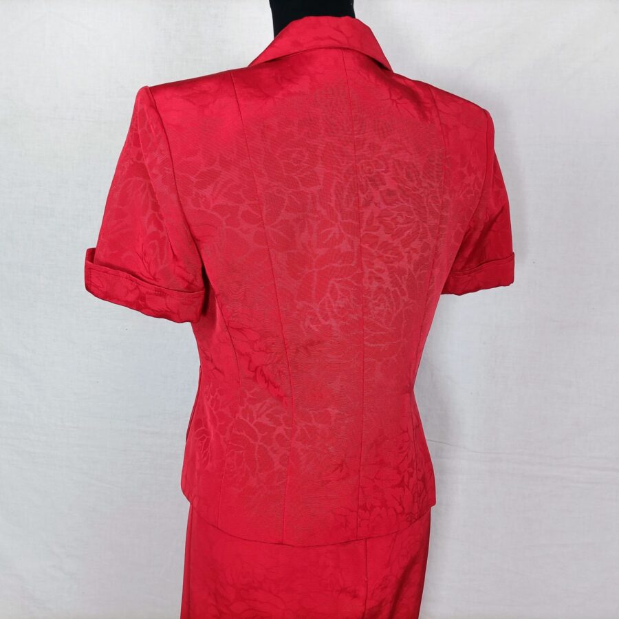 tailleur rosso vintage