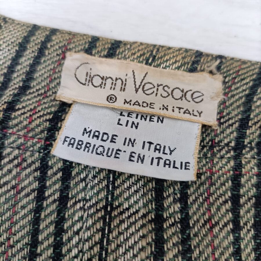 Blazer in lino Gianni Versace vintage 80s