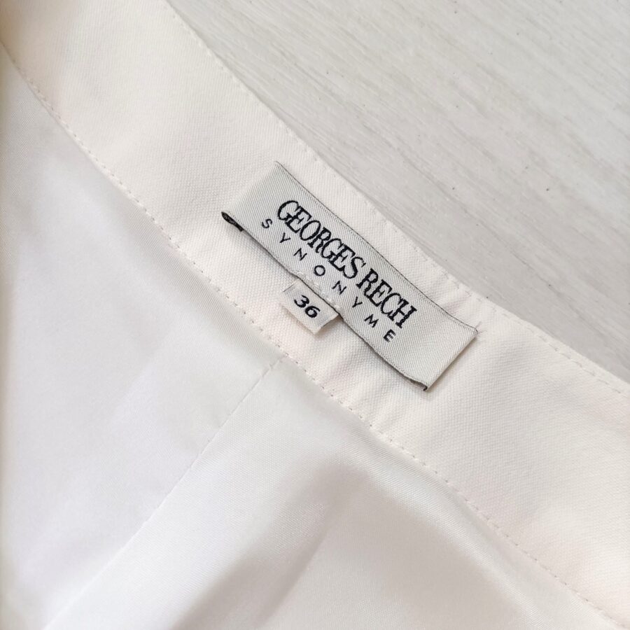 Pantaloni bianchi Georges Rech modello palazzo