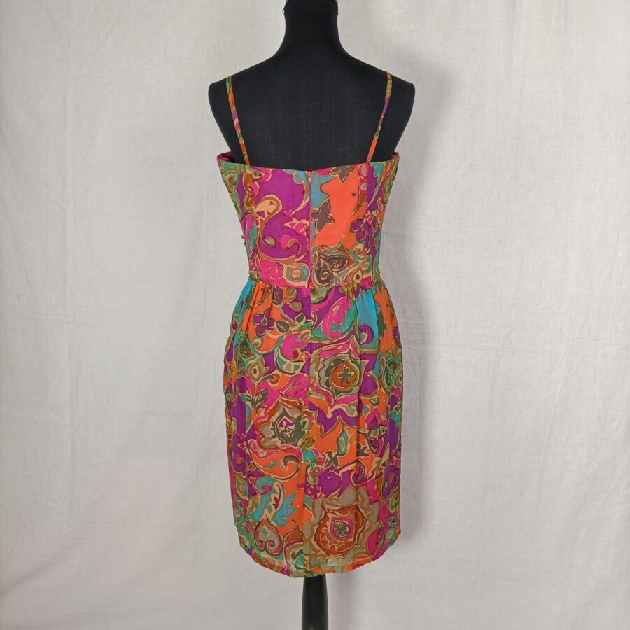 Vestito in seta vintage multicolore