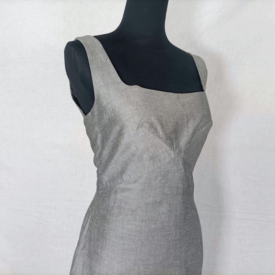 gray linen dress Max Mara