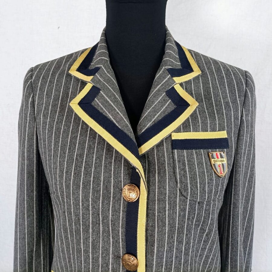 galliano preppy blazer