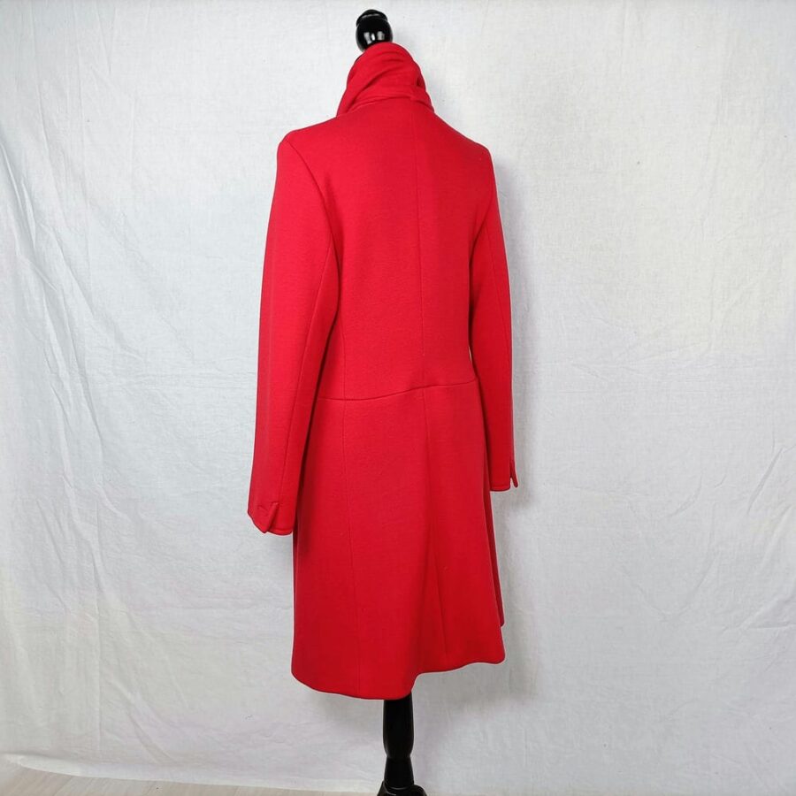 women red coat vintage 80s