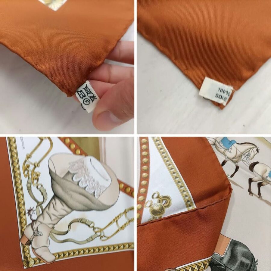 hermès vintage silk scarf