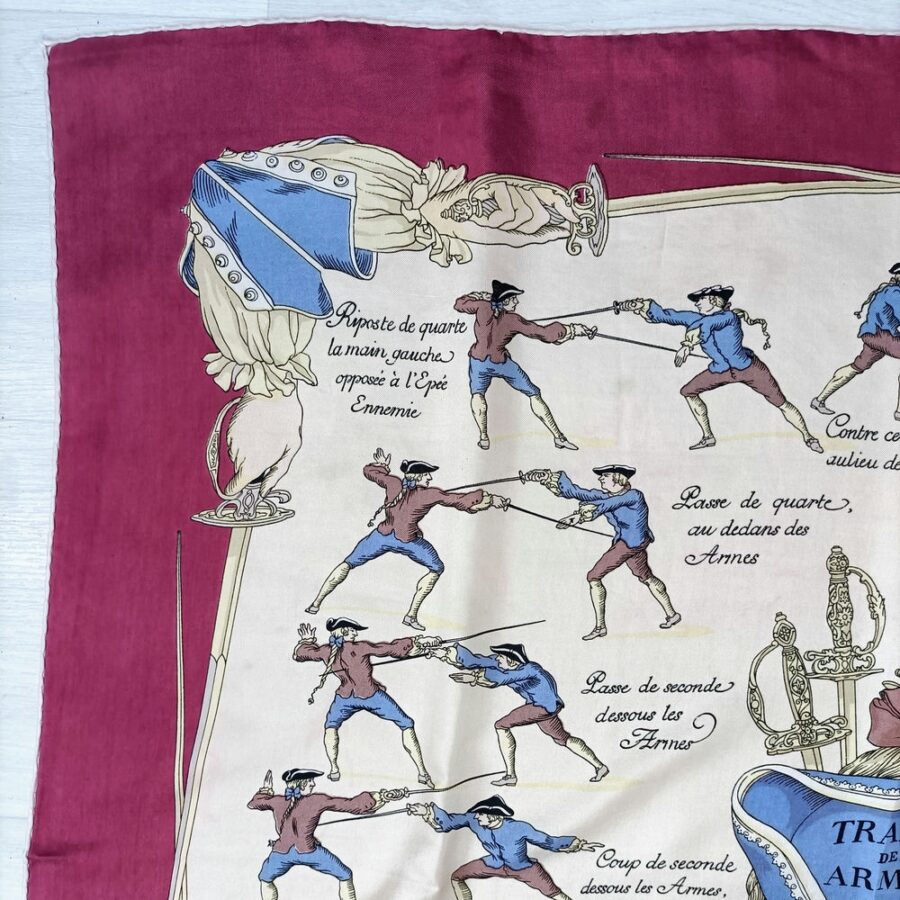 hermes vintage silk scarf