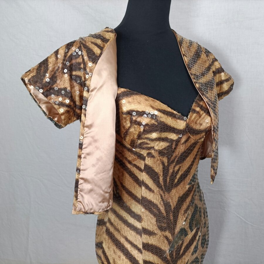 vestito leopardato vintage