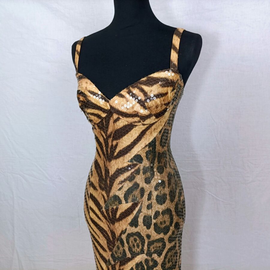 vestito animalier vintage