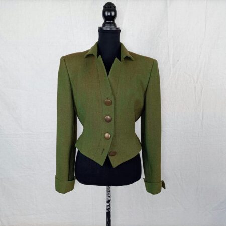 Giacca tweed verde