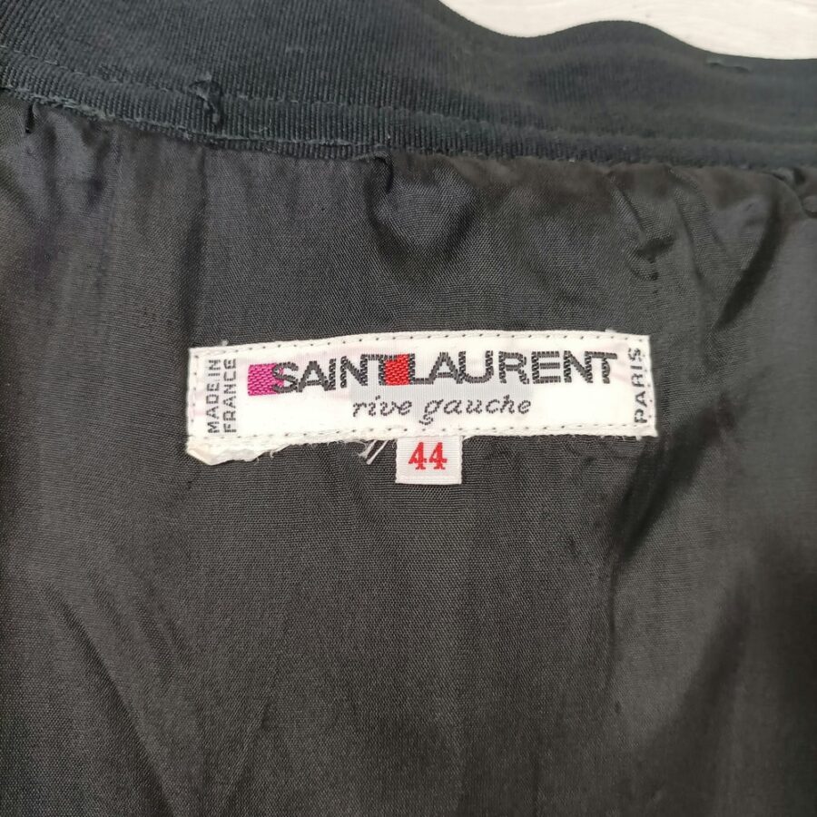 Gonna vintage nera YSL Rive Gauche