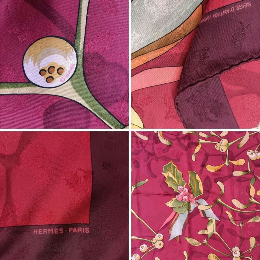 hermès vintage silk scarf