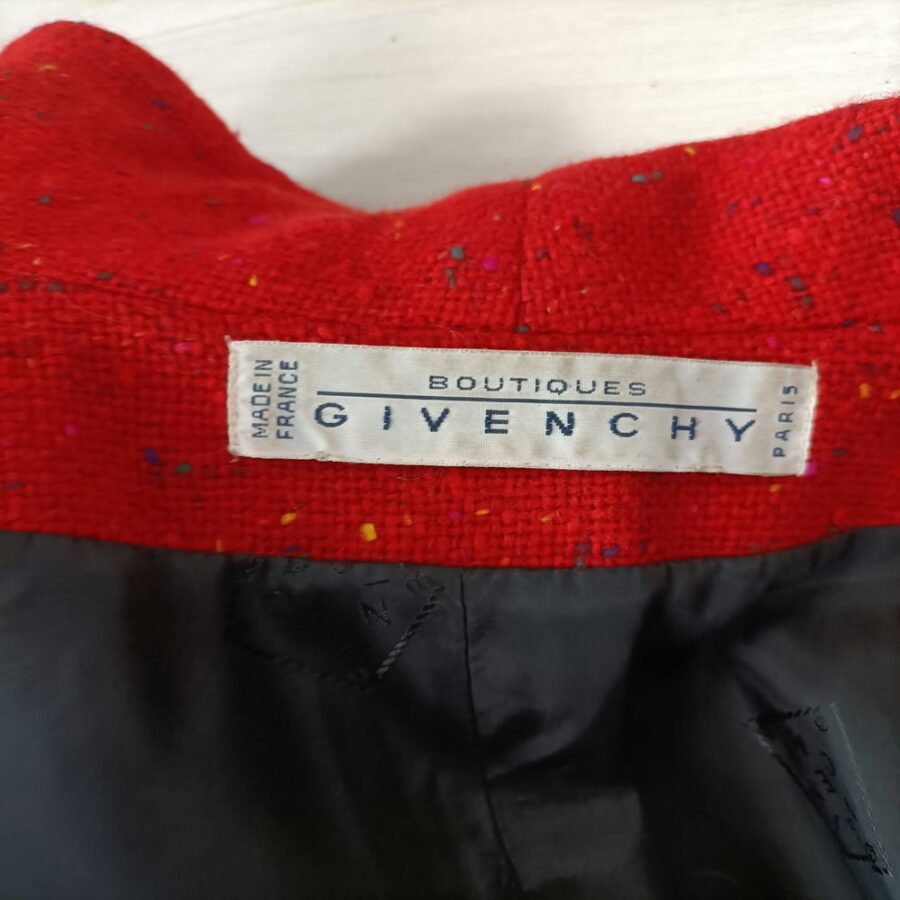 Tailleur rosso Givenchy vintage