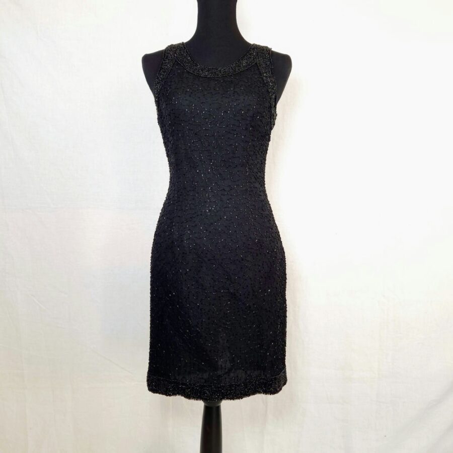 black sheath dress