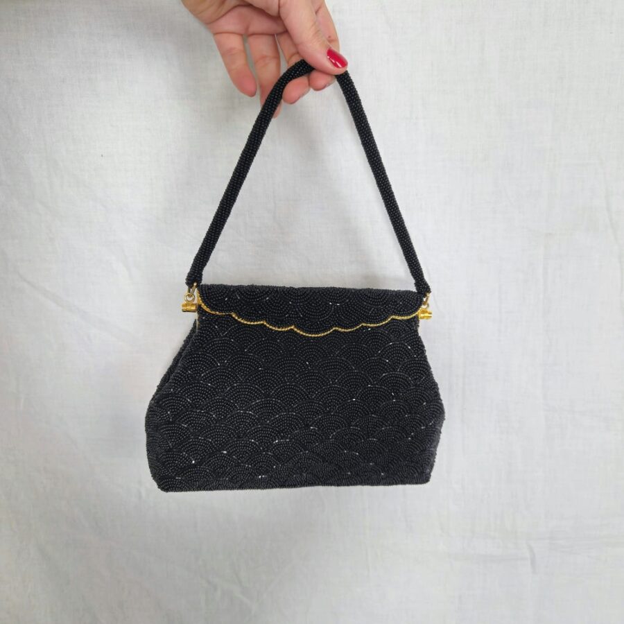 black beads bag