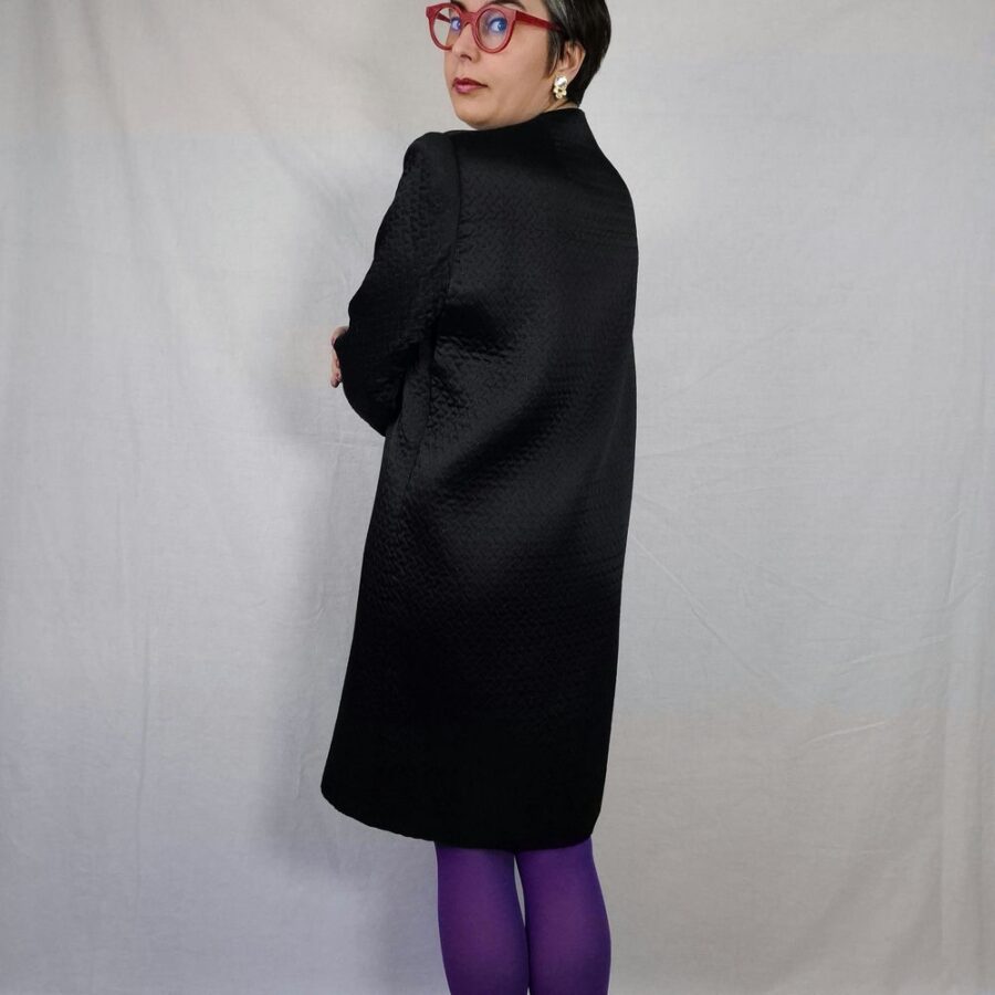 vintage black coat sixties 60s