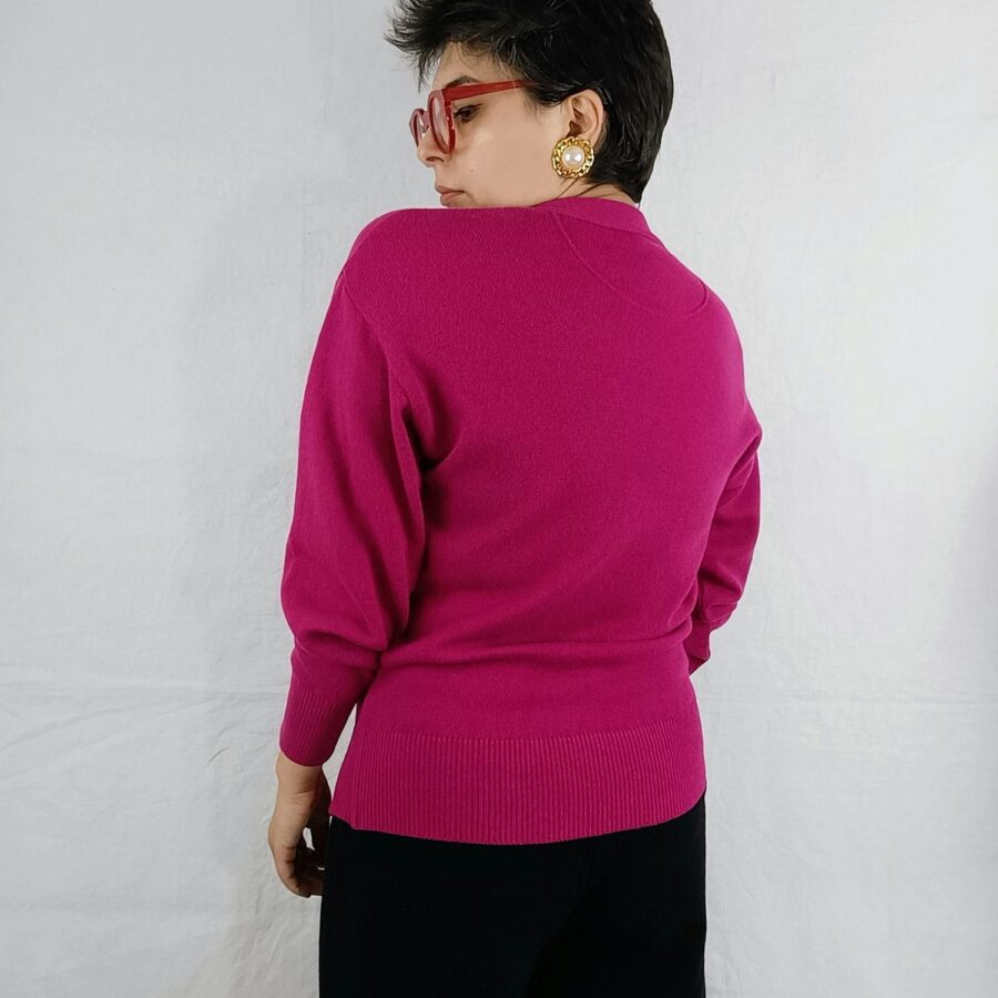 maglione fucsia vintage