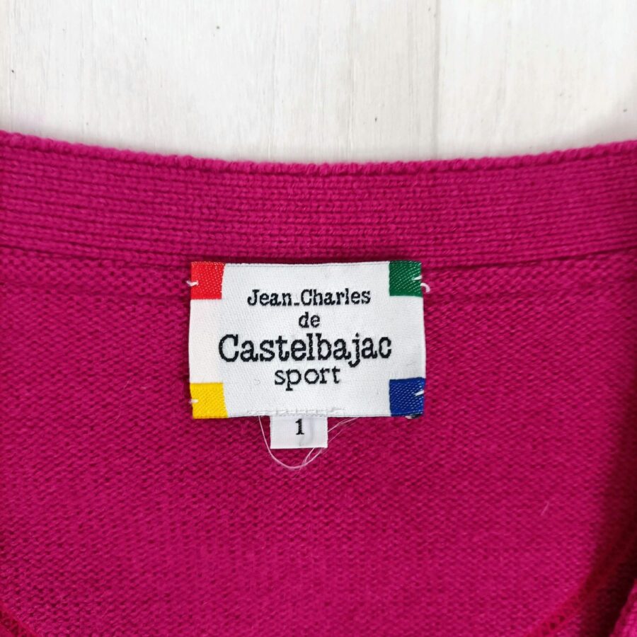 Castelbajac maglione fucsia anni 90