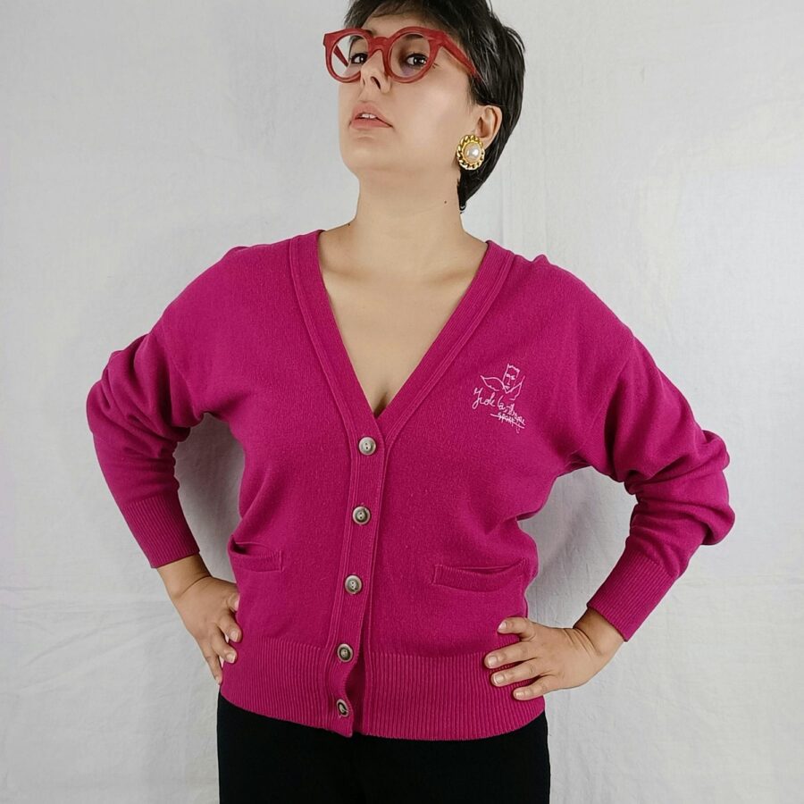 fuchsia vintage sweater