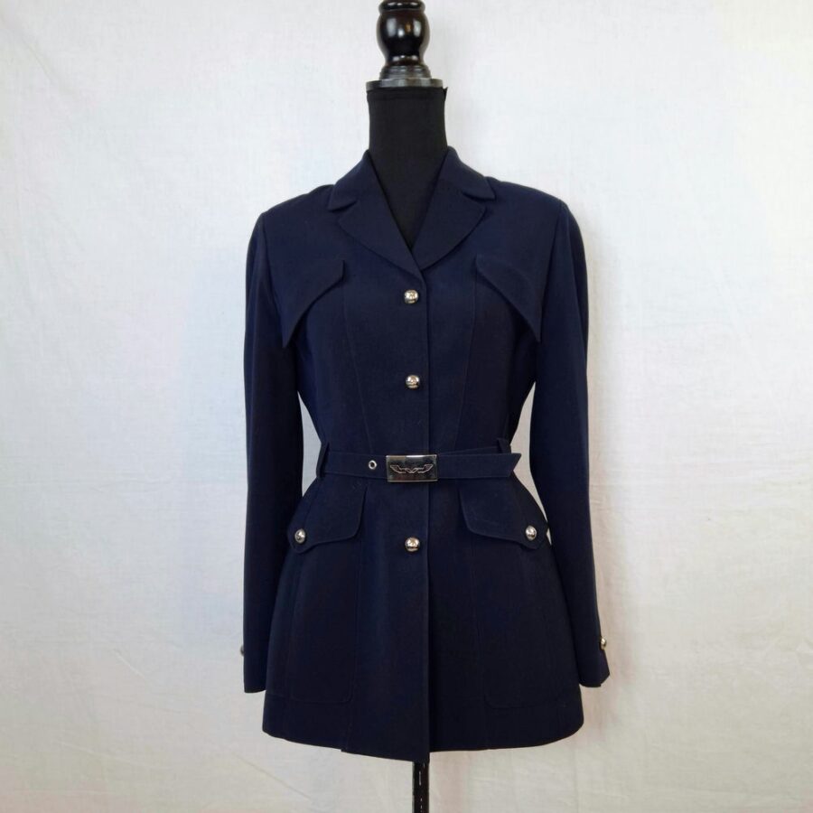 safari jacket navy blue