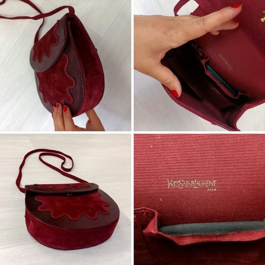 borsa in pelle bordeaux