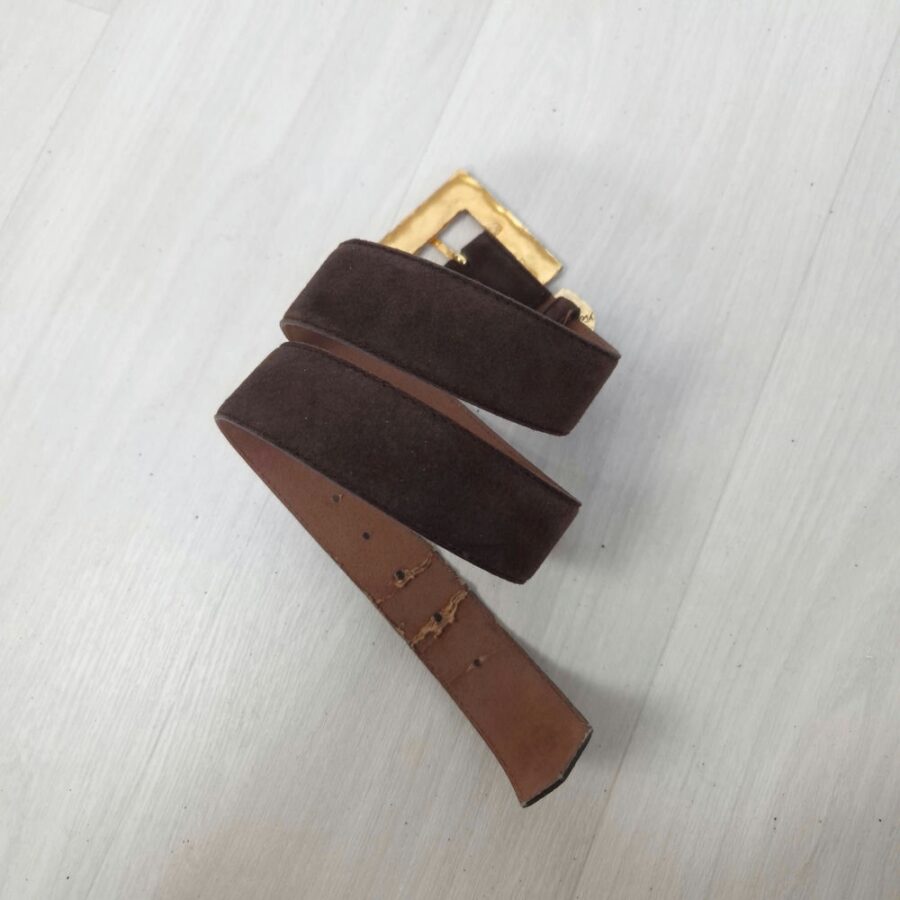 suede brown belt