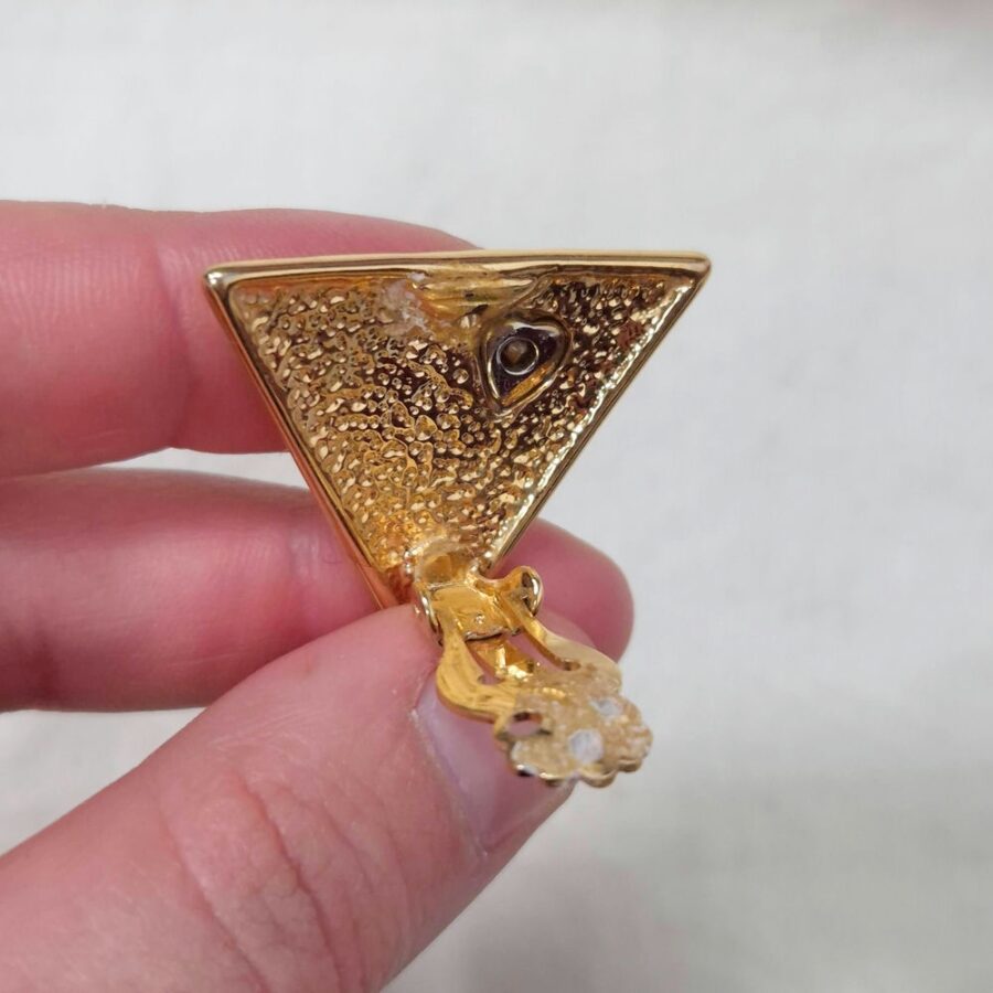 triangle vintage earrings