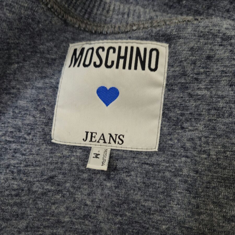 Moschino King of Hearts vestito grigio